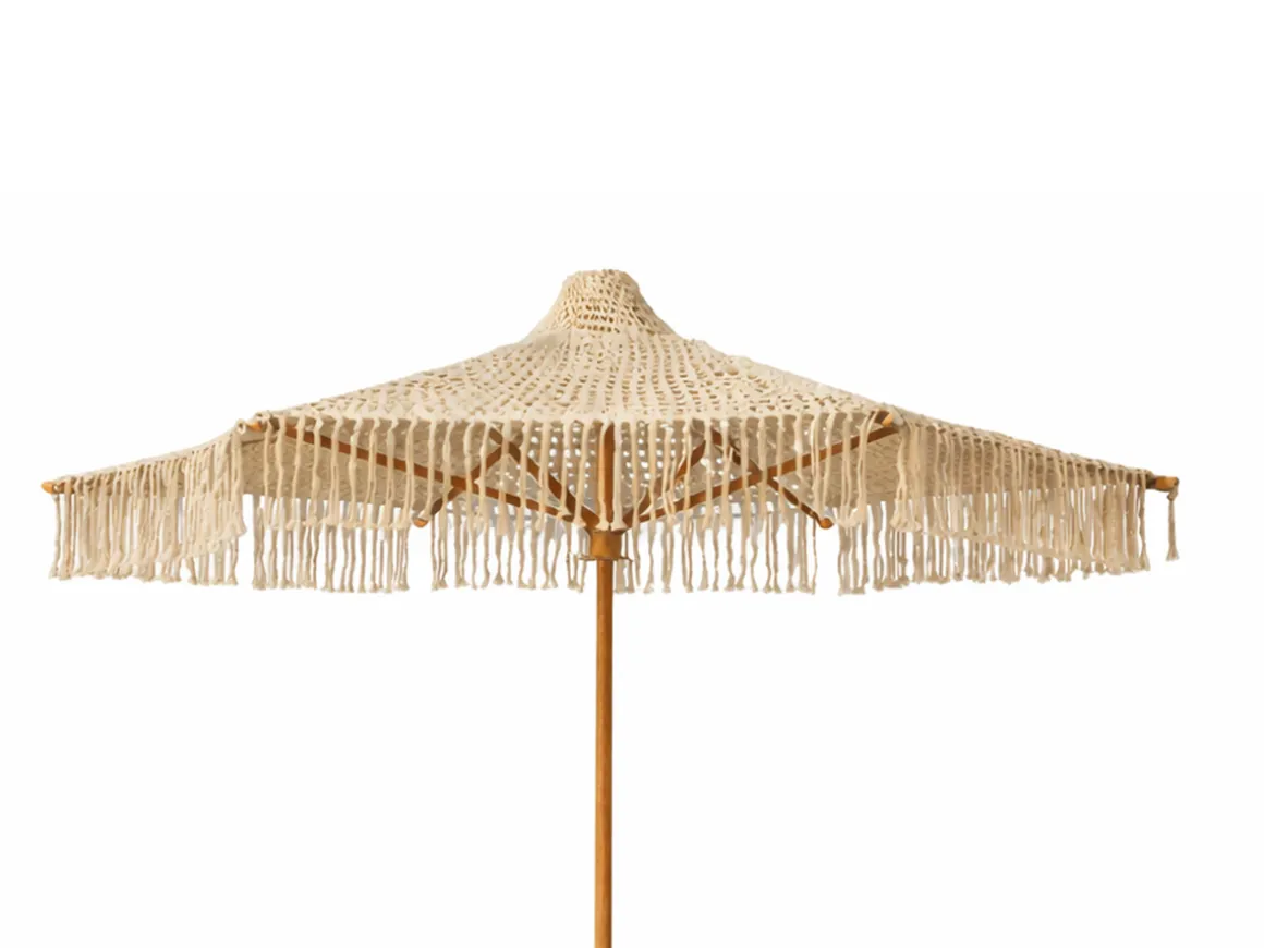 ALBA PARASOLL 200 CM NATUR
