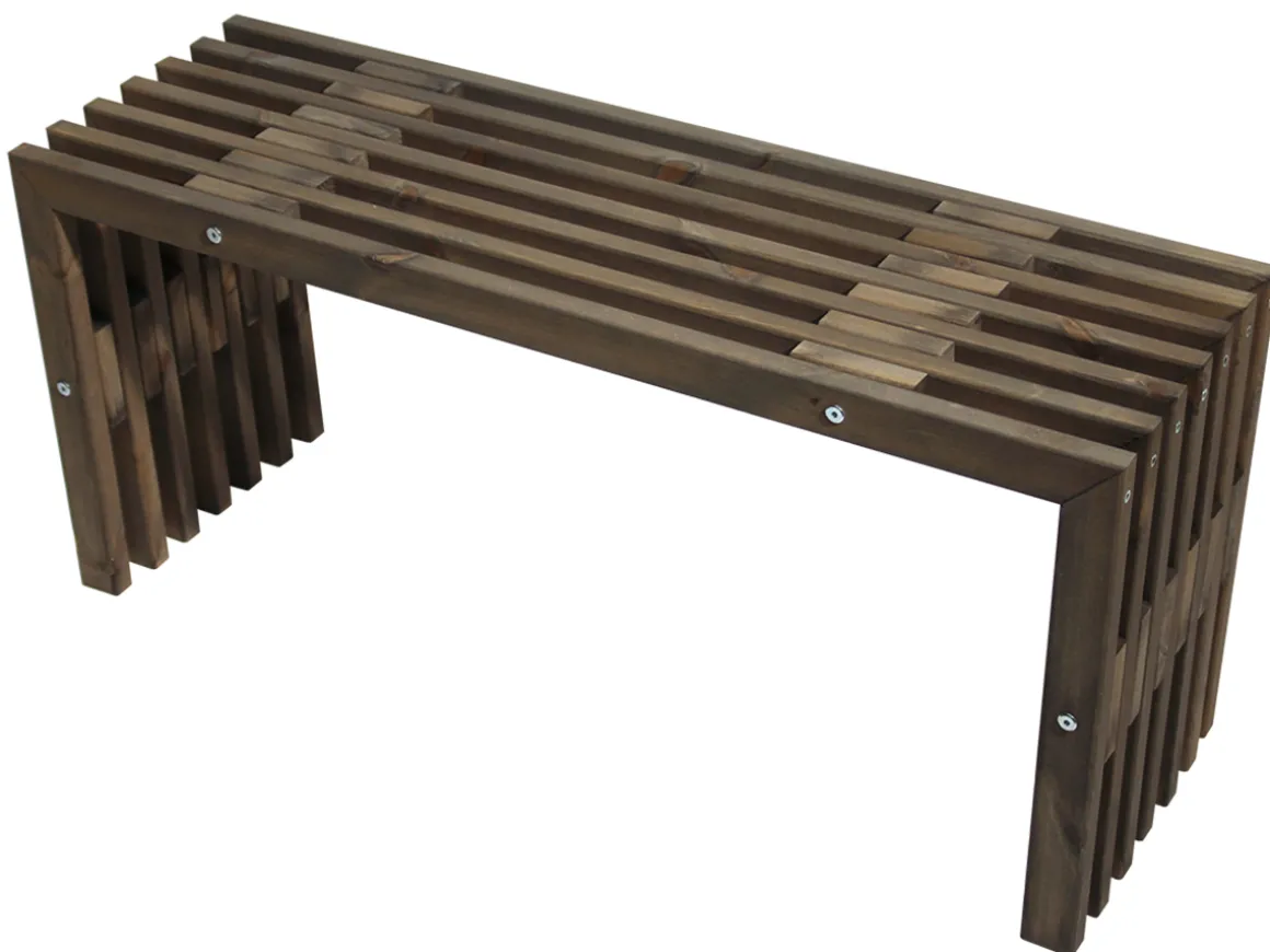 D-BENCH 100 CM FURU GRÅ OLJAD