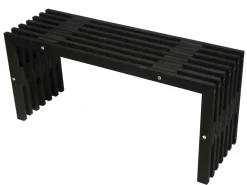 D-BENCH 100 CM FURU SVART OLJAD