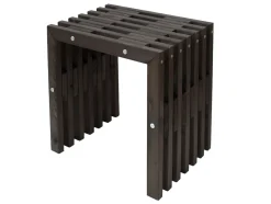 D-BENCH 45 CM FURU SVART OLJAD