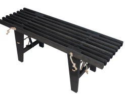 ECOBENCH 120 CM AL SVART OLJAD