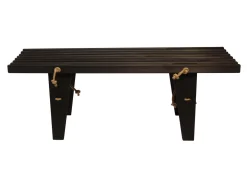 ECOBENCH 120 CM FURU SVART OLJAD