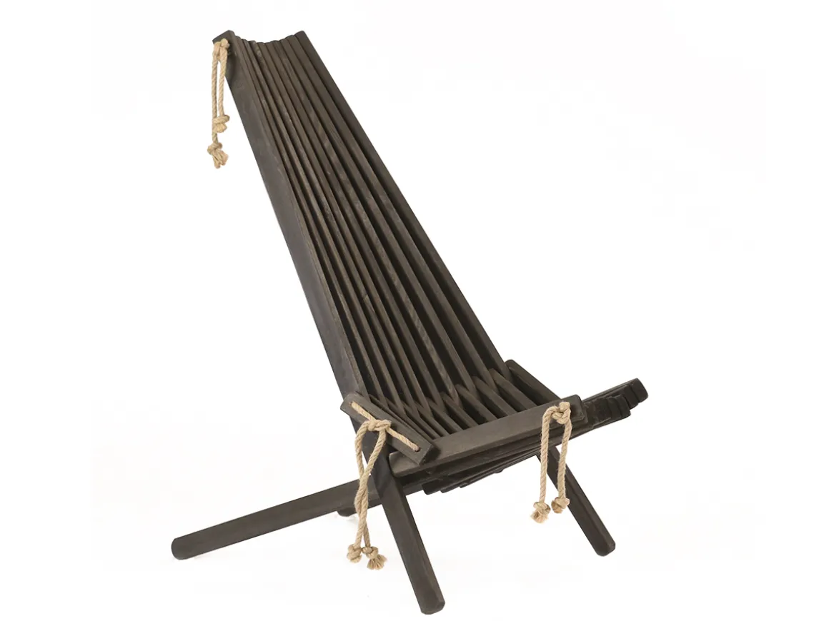 ECOCHAIR FURU SVART OLJAD