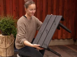 GRANNY BORD FURU GRÅ OLJAD