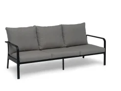 HÅNGER SOFFA SVART RAM DYNOR GRÅBEIGE