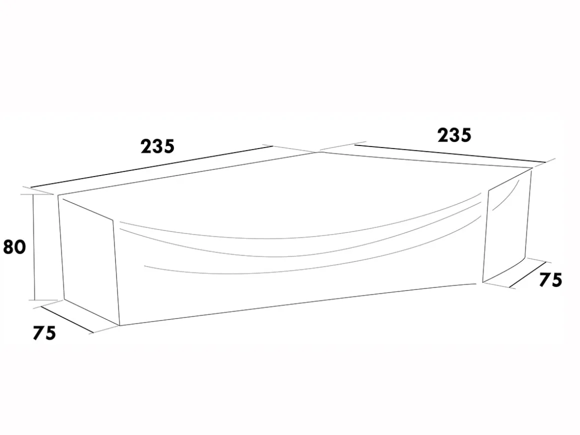 MÖBELSKYDD LOUNGE 235/75X235/75X80 CM