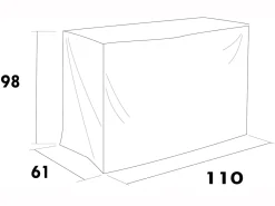 MÖBELSKYDD UTEKÖK 110X61X98 CM