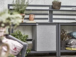ÅMINNE UTEKÖK KOMPLETT GRÅ ALUMINIUM