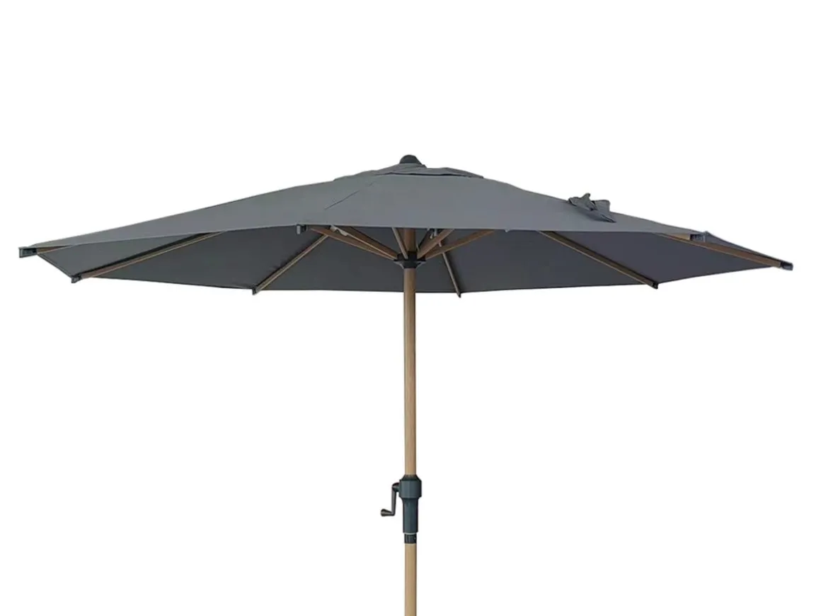 PARASOLL 300 CM PARASOLL MÖRKGRÅ