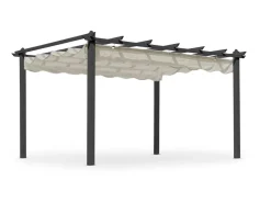 SKANÖR 300 X 400 CM PERGOLA SVART/SAND