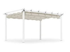 SKANÖR 300 X 400 CM PERGOLA VIT/SAND