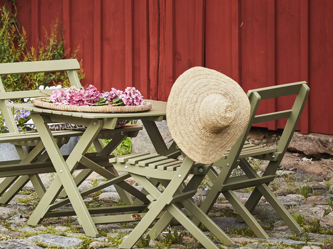 TORPET STOL ANTIKGRÖN